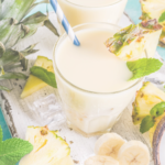 pineapple mint banana smoothie