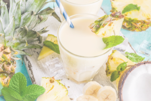 pineapple mint banana smoothie